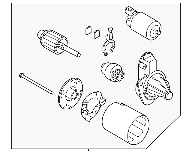 Стартер accent 361002B102 HY KI