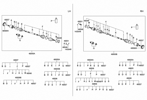 Приводний вал 4950025212 HY KI