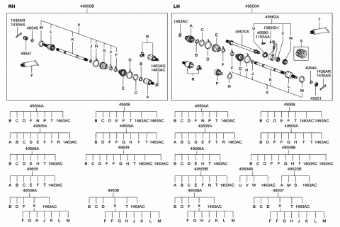 Приводний вал 4950038640 HY KI