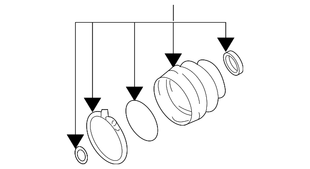 Комплект пилозахисний, приводний вал 495062EA30 HY KI
