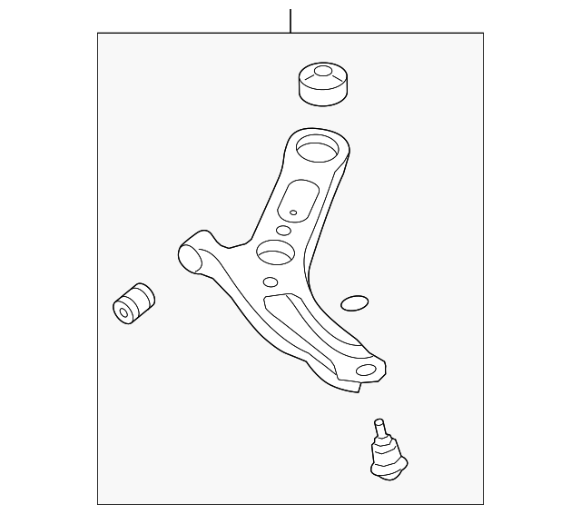 Нижній/верхній кульовий шарнір 545003X700 HY KI