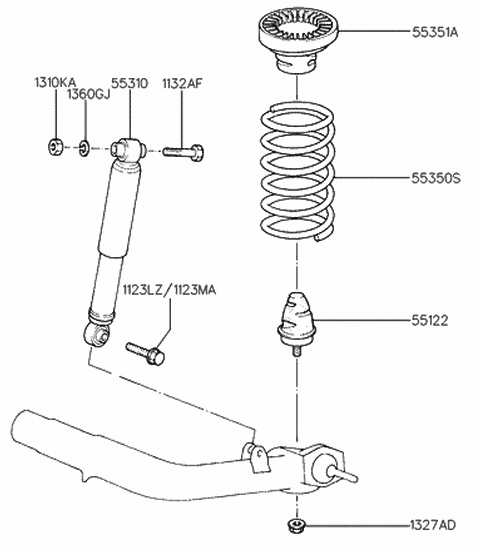 Амортизатор 5531023250 HY KI
