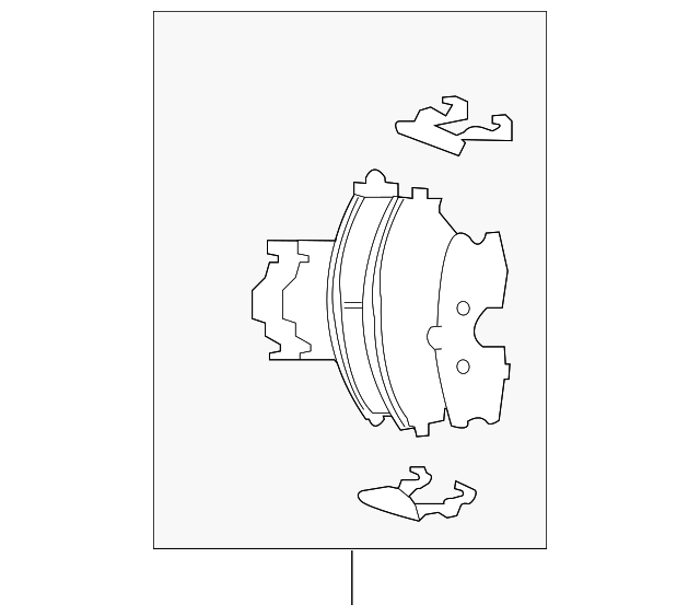 Комплект гальмівних накладок, дискове гальмо 581012CA01 HY KI