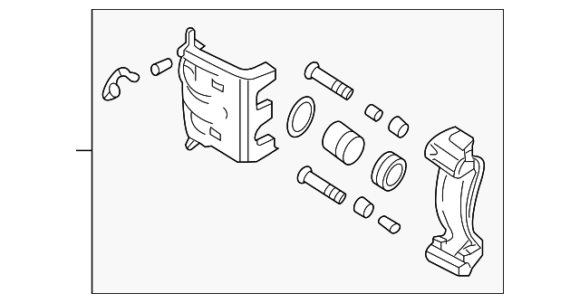Супорт гальмівний передній лівий tucson/sportage 10-15 58180-2sa51... 581802SA51 HY KI