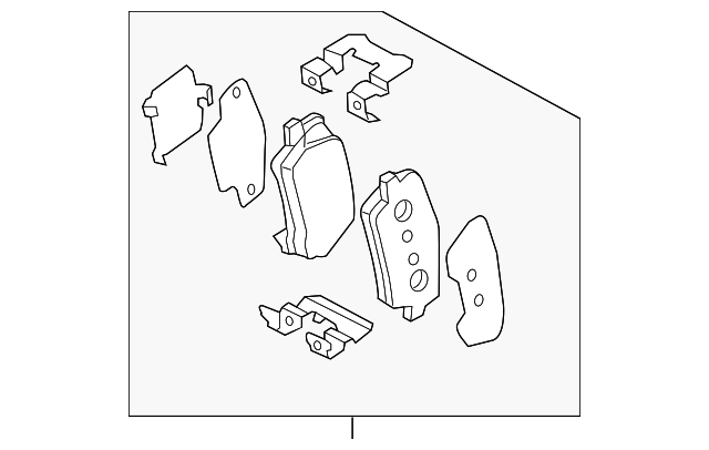Комплект гальмівних накладок, дискове гальмо 583024WA10 HY KI