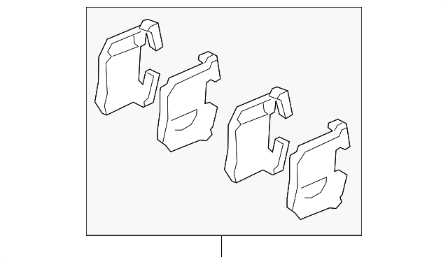 Комплект гальмівних накладок, дискове гальмо 58302J5A55 HY KI