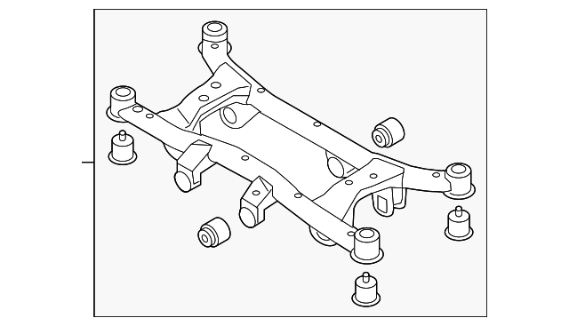 Балка підвіски вир-во mobis 626050Z510 HY KI