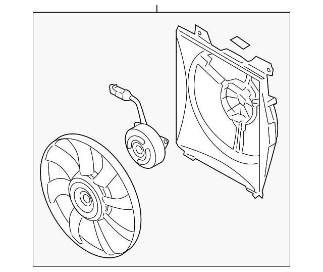 Вентилятор, система охолодження двигуна 977301E000 HY KI