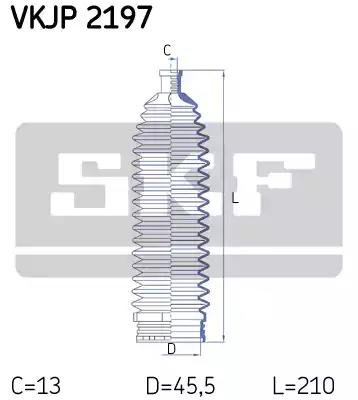 Комплект пылника рулевое управление VKJP2197 SKF