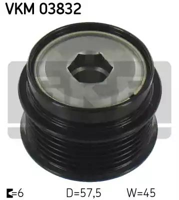 Механізм вільного ходу генератора VKM03832 SKF
