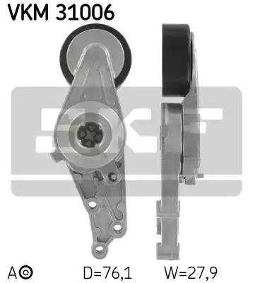 Натяжний ролик поліклиновий ремінь VKM31006 SKF