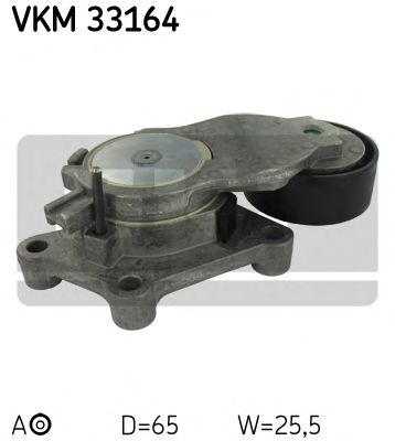 Натяжний ролик поліклинового реміня VKM33164 SKF