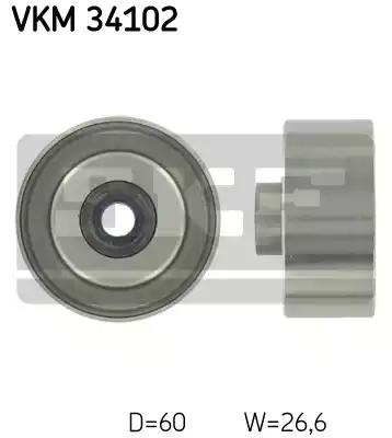 Направляючий ролик поліклинового ременя VKM34102 SKF