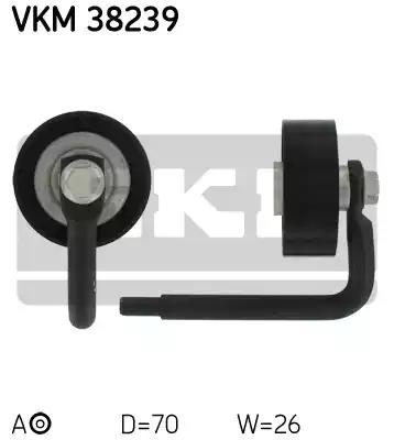 Натягувач ременя bmw 3/5/7/x5 20-30 98-05 VKM38239 SKF