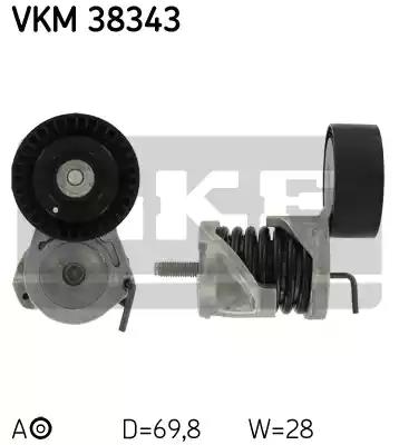 Роликовий модуль натягувача ременя VKM38343 SKF