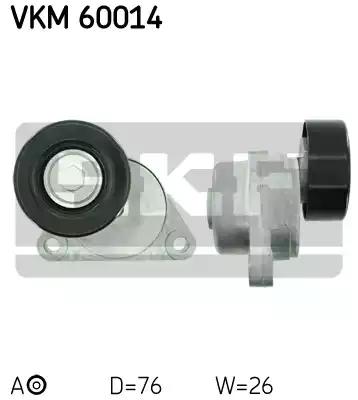 Натяжний ролик полікліновий ремінь вир-во skf VKM60014 SKF