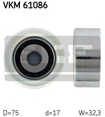 Натягуючий ролик поліклинового ременя toyota dyna fortuner hiace /... VKM61086 SKF
