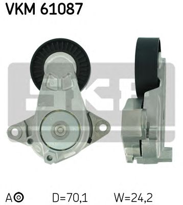 Натягувач ременя daihatsu/toyota charade/auris/corolla/urban cruiser/yaris 133l 07 VKM61087 SKF