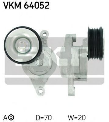 Роликовий модуль натягувача ременя VKM64052 SKF