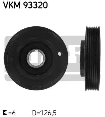 Шків, колінчатий вал VKM93320 SKF