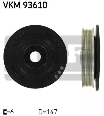 Skf renault шків колінвала lagunaespacemastertrafic VKM93610 SKF