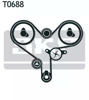 Комплект грм ремінь + ролик VKMA91904 SKF