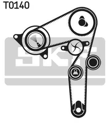 Водяний насос + зубчастий ремінь VKMC02198 SKF