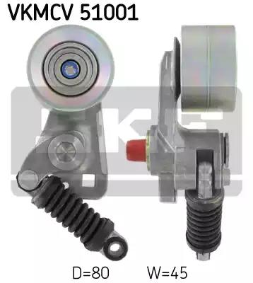 Натяжний ролик, поліклиновий ремінь VKMCV51001 SKF