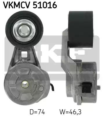 Натяжний ролик, поліклиновий ремінь VKMCV51016 SKF