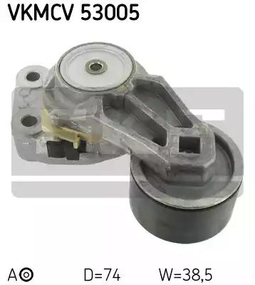 Натяжний ролик, поліклиновий ремінь VKMCV53005 SKF