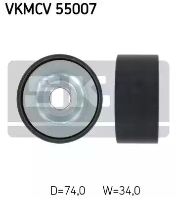 Натяжний ролик поліклинового ременя VKMCV55007 SKF