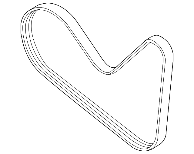 Ремінь привода навісних агрегатів GB5Z8620A FORD