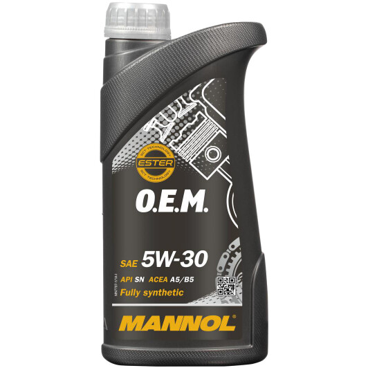 Моторна олива mannol o.e.m. for ford volvo, 5w-30, 1л MN77071 MANNOL