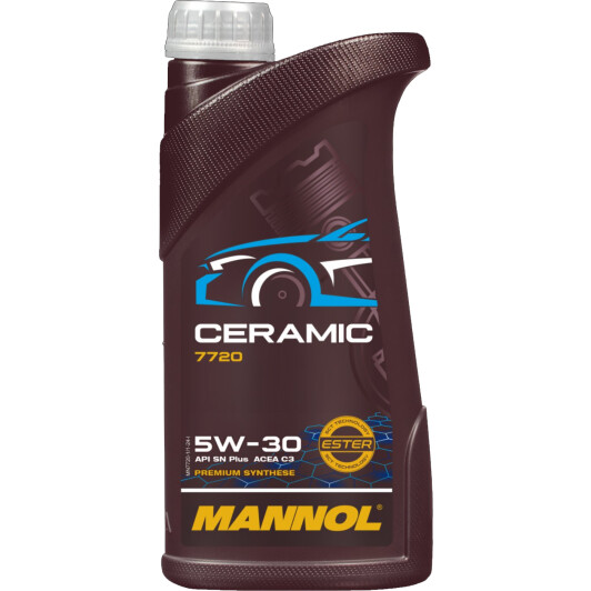 Моторна олива mannol ceramic, 5w-30, 1л MN77201 MANNOL