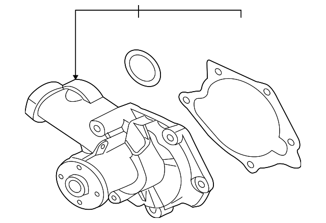 Насос водяной двигателя 1300A067 MITSUBISHI