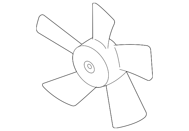 Крильчатка вентилятора ліва 1355A132 MITSUBISHI