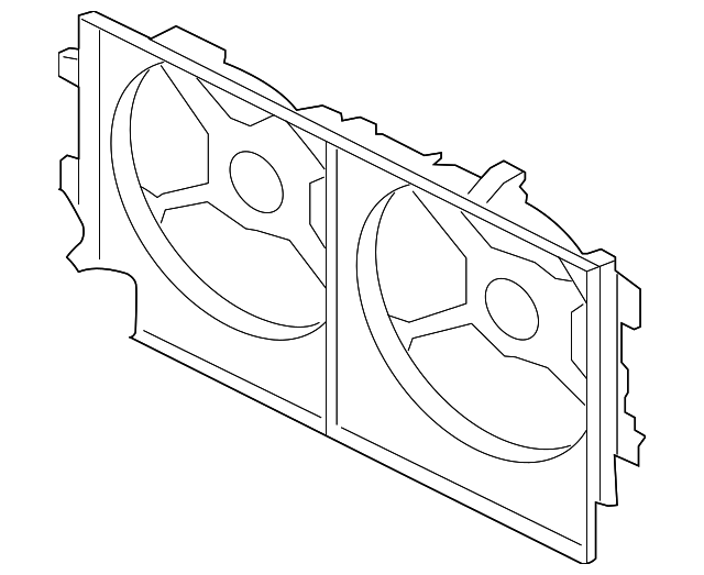 Кожух вентилятора радиатора охлаждения 1355A140 MITSUBISHI
