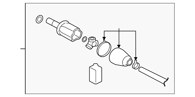 Полуось заднего моста 3717A016 MITSUBISHI