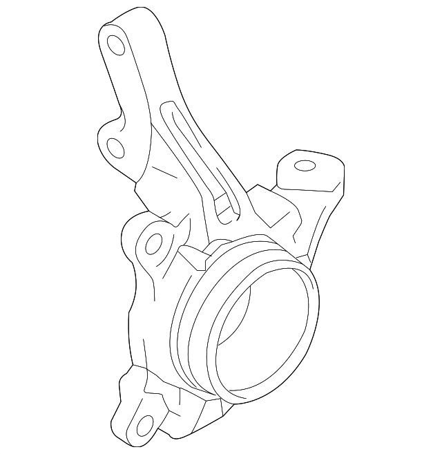 Кулак поворотний пер лів  mitsubishi 3870A007 MITSUBISHI