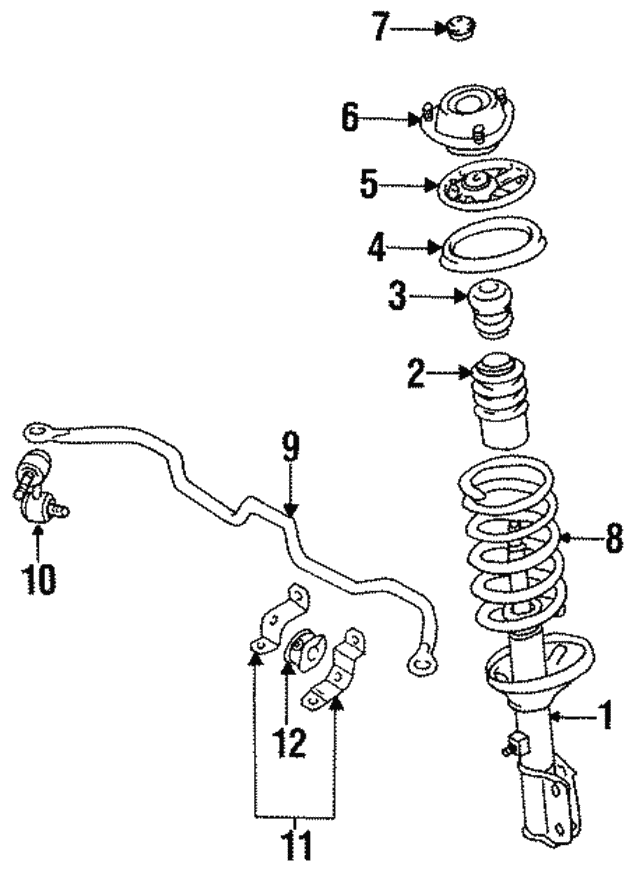 Тяга/стійка, стабілізатор 4056A012 MITSUBISHI