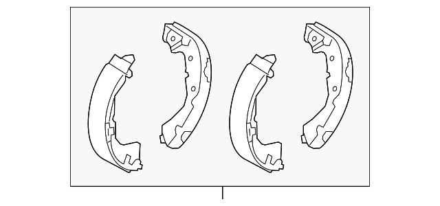 Колодки барабанного тормоза 4600A350 MITSUBISHI