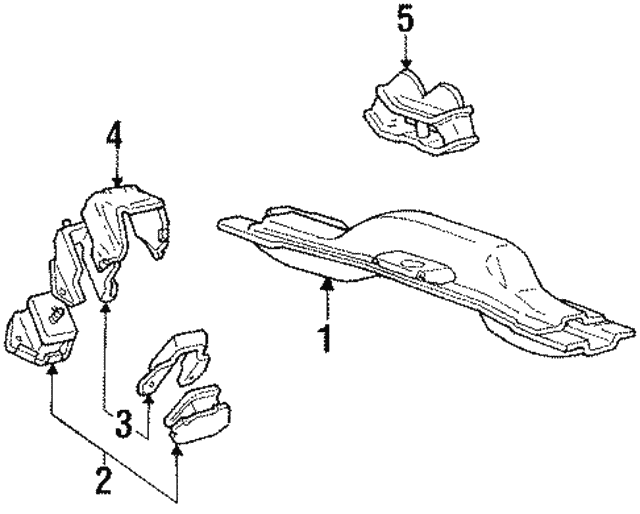 Опора, двигун MB006605 MITSUBISHI