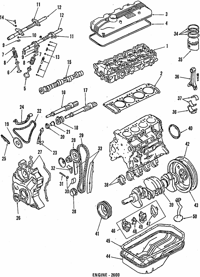 Комплект підшипників шатуна MD153622 MITSUBISHI