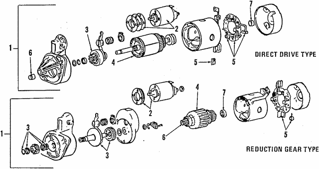 Стартер MD162836 MITSUBISHI