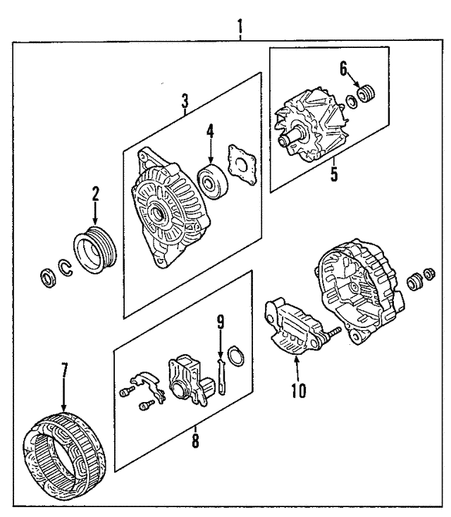 Регулятор генератора MD618696 MITSUBISHI