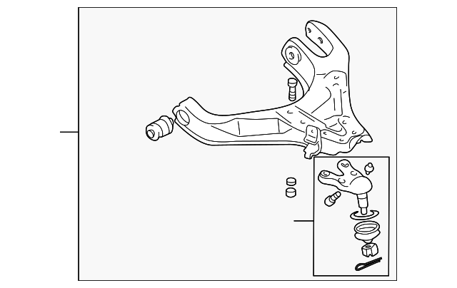 Опора, важіль підвіски MN150411 MITSUBISHI