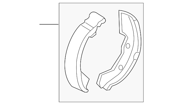 Комплект гальмівних колодок, стоянкове гальмо MN150574 MITSUBISHI
