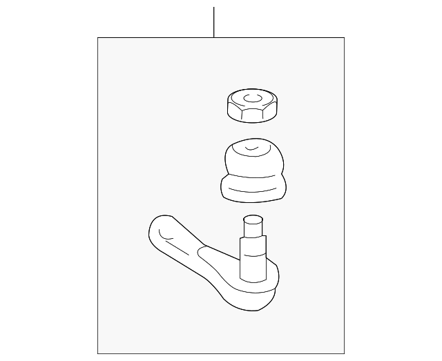 Наконечник, поперечна кермова тяга MN161820 MITSUBISHI