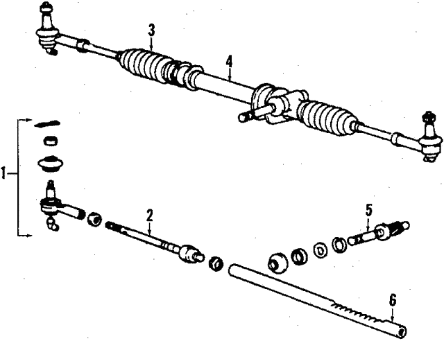 Осьовий шарнір, поперечна кермова тяга MR210221 MITSUBISHI