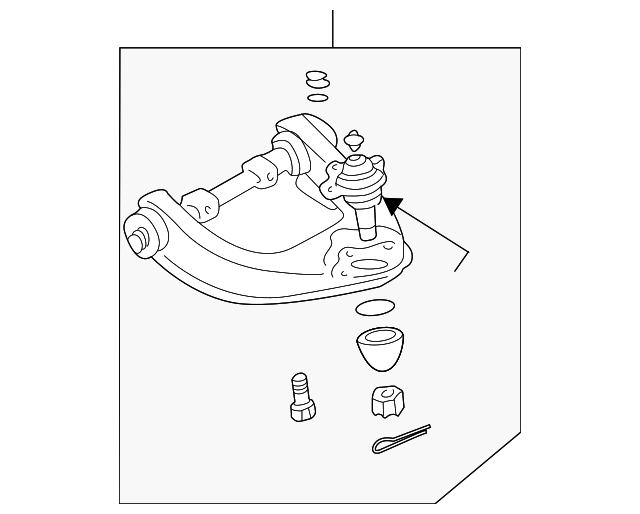 Рычаг передний верхний MR296094 MITSUBISHI
